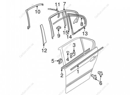 Рем вставка двери BMW 51137036702