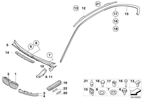 Решітка BMW 51137064315