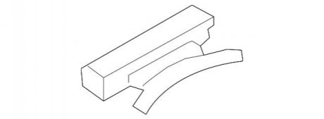 Скоба F01,02 Gruen BMW 51137157702