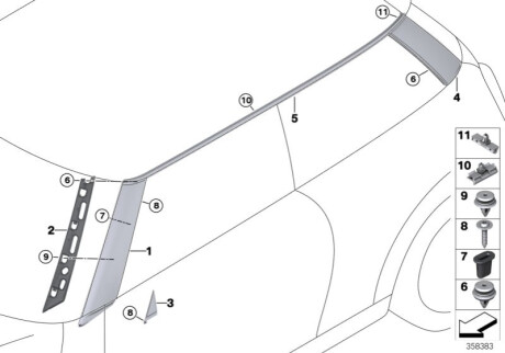 Оригинальная запчасть BMW 51137300008