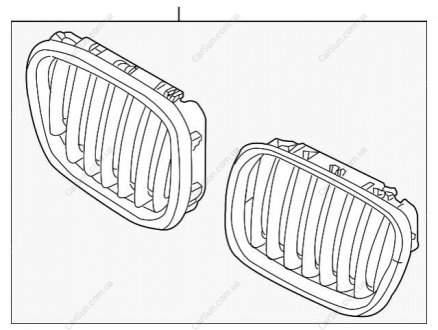 Решітка Л пд BMW 51137305589