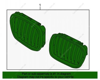 Решітка декор BMW 51137307600