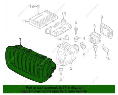 Решетка BMW 51137349388