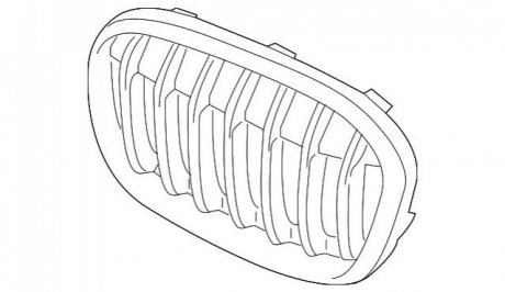 Решітка радіатора Л. BMW 51137354823