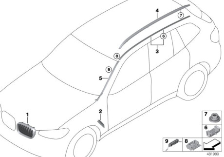 Оригинальная запчасть BMW 51137397465