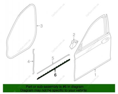 Планка двері Л Нж BMW 51137397867