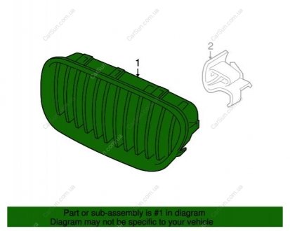 Решетка радиатора BMW 51137412326