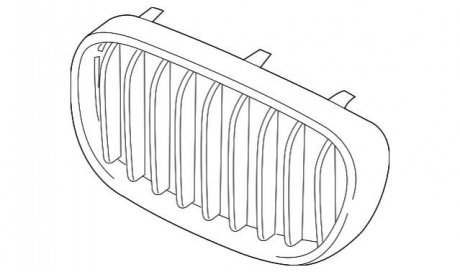 Верхняя решетка BMW 51137412422