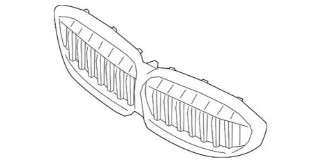 Верхняя решетка BMW 51137449432