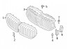 Решетка в сборе BMW 51137475318 (фото 3)