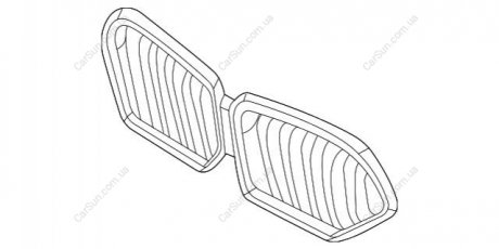 Верхняя решетка BMW 51137481386