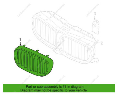 Решетка BMW 51138065539