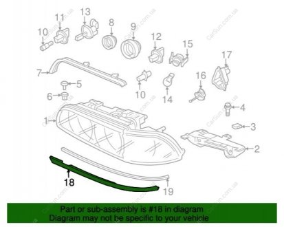 Облицювання, основна фара BMW 51138168809