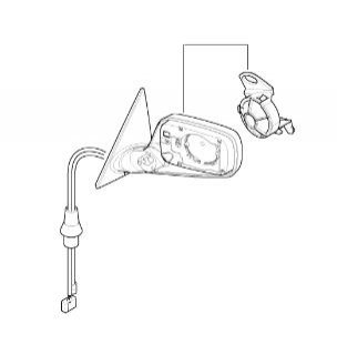 Наружное зеркало BMW 51167003452