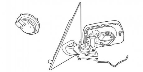 Зовнішнє дзеркало BMW 51167039910
