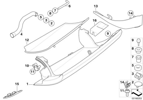 Оригинальная запчасть BMW 51167056613