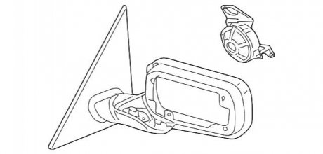 Наружное зеркало BMW 51167153087