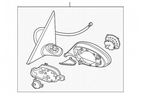 Дзеркало в зборі BMW 51167185360