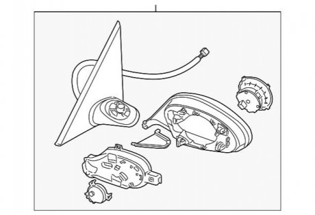 Дзеркало в зборі BMW 51167202973