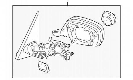 Зовнішнє дзеркало BMW 51167264097