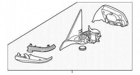 Дзеркало в зборі BMW 51167307169