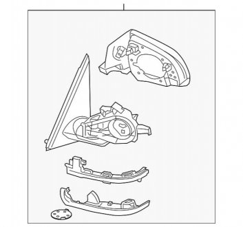 Дзеркало огляду BMW 51167395202