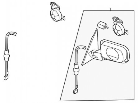 Наружное зеркало BMW 51167890484