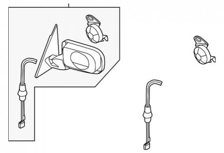 Наружное зеркало BMW 51168245125