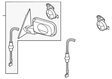 Наружное зеркало BMW 51168247120