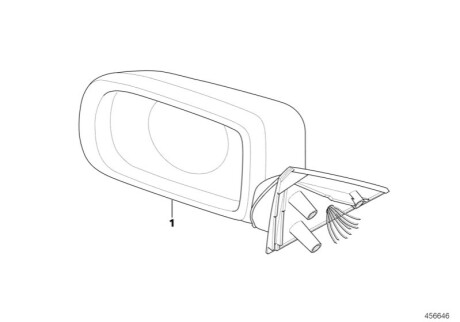 Зовнішнє дзеркало BMW 51168266586
