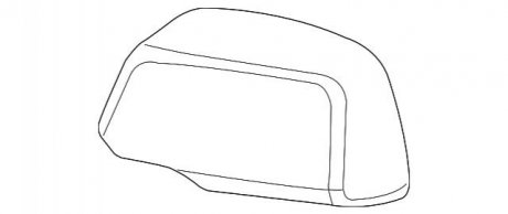 КРЫШКА ЗЕРКАЛА ЛЕВАЯ ГРУНТ BMW 51168266733