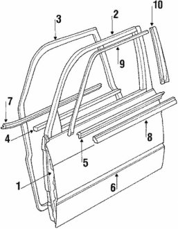 Уэзерстрип BMW 51211874878