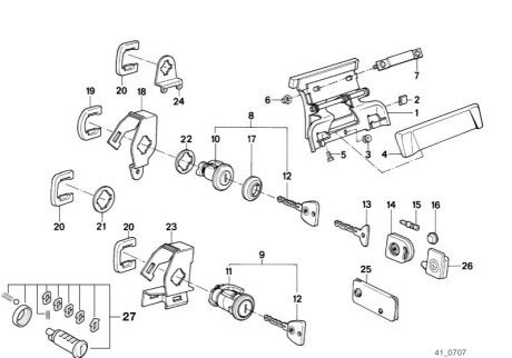 Підкладка ручки BMW 51211906892