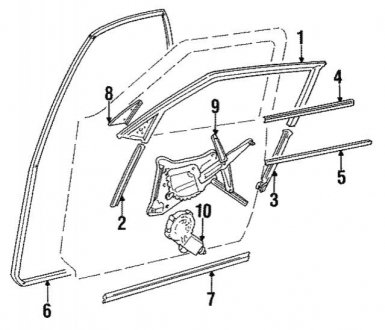 Уплотнитель Л BMW 51211938071