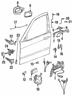 Ручка двері BMW 51211960807