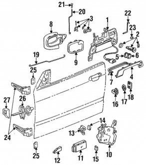 Рем вставка двери BMW 51218161782