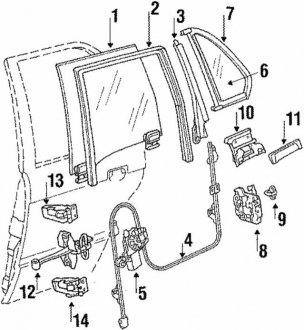 Подложка ручки BMW 51221906607