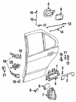 Ограничитель двери з BMW 51228165009