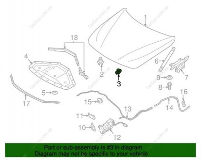 Капот Бампер BMW 51234857655