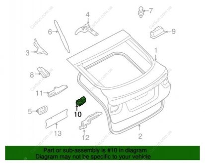 ЗАМОК БАГАЖНОЇ ДВЕРІ BMW 51247114612