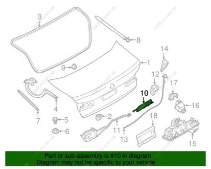 Электродвигатель замка багажника BMW 51247383283