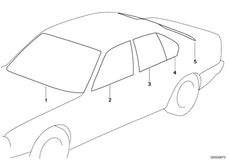 Скло лобове BMW 51311876150