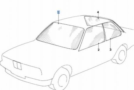 Скло лобове BMW 51311884397