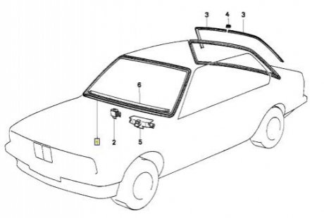 Стекло лобовое BMW 51311945082