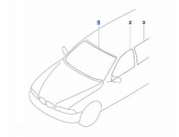 Стекло лобовое BMW 51317059699