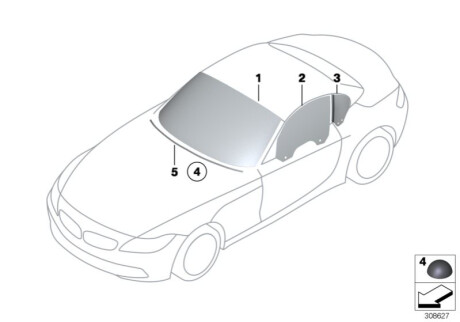 Скло лобове BMW 51317207478