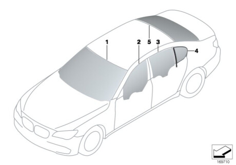 Скло лобове BMW 51317333840