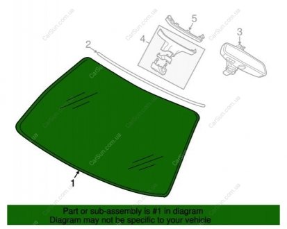 Скло лобове G11,G12 BMW 51317357263