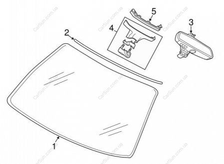 Скло лобове G11G12 BMW 51317357266