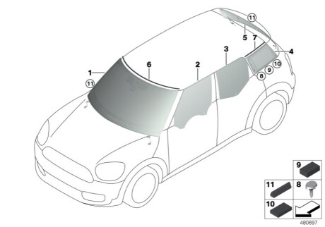 Оригинальная запчасть BMW 51317380735